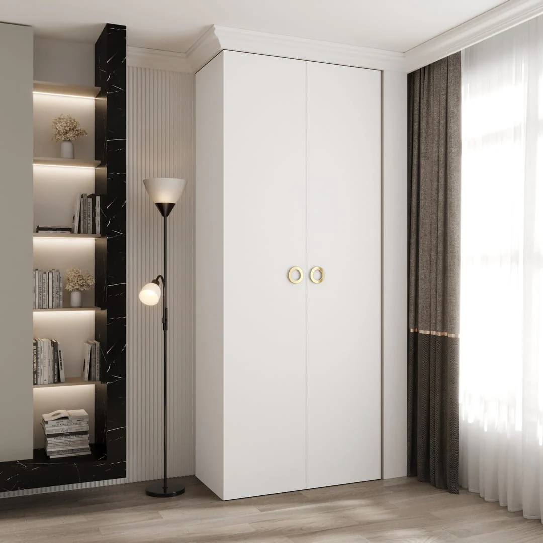 Como I Hinged Door Wardrobe 100cm - Image 5