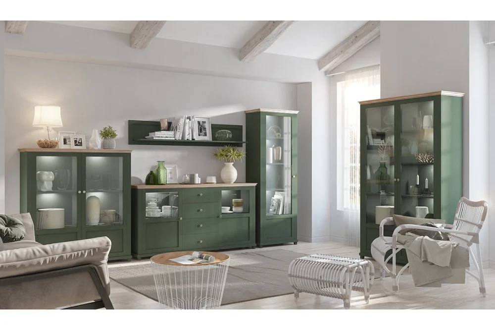 Evora 06 Tall Display Cabinet 71cm - Image 4