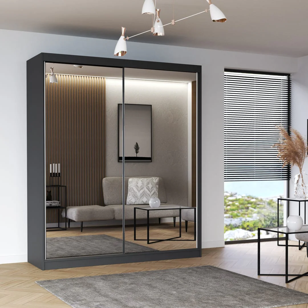 Multi 20 Sliding Door Wardrobe 183cm - Image 3