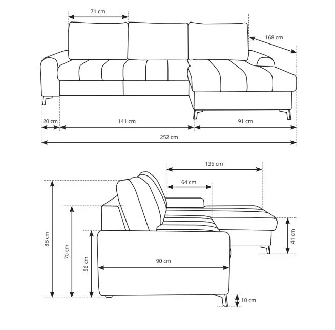 Corner Sofa Bed Akira - Image 11