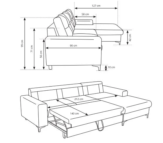 Corner Sofa Bed Avra - Image 9