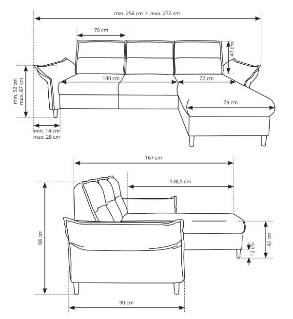 Corner Sofa Bed Milano - Image 13