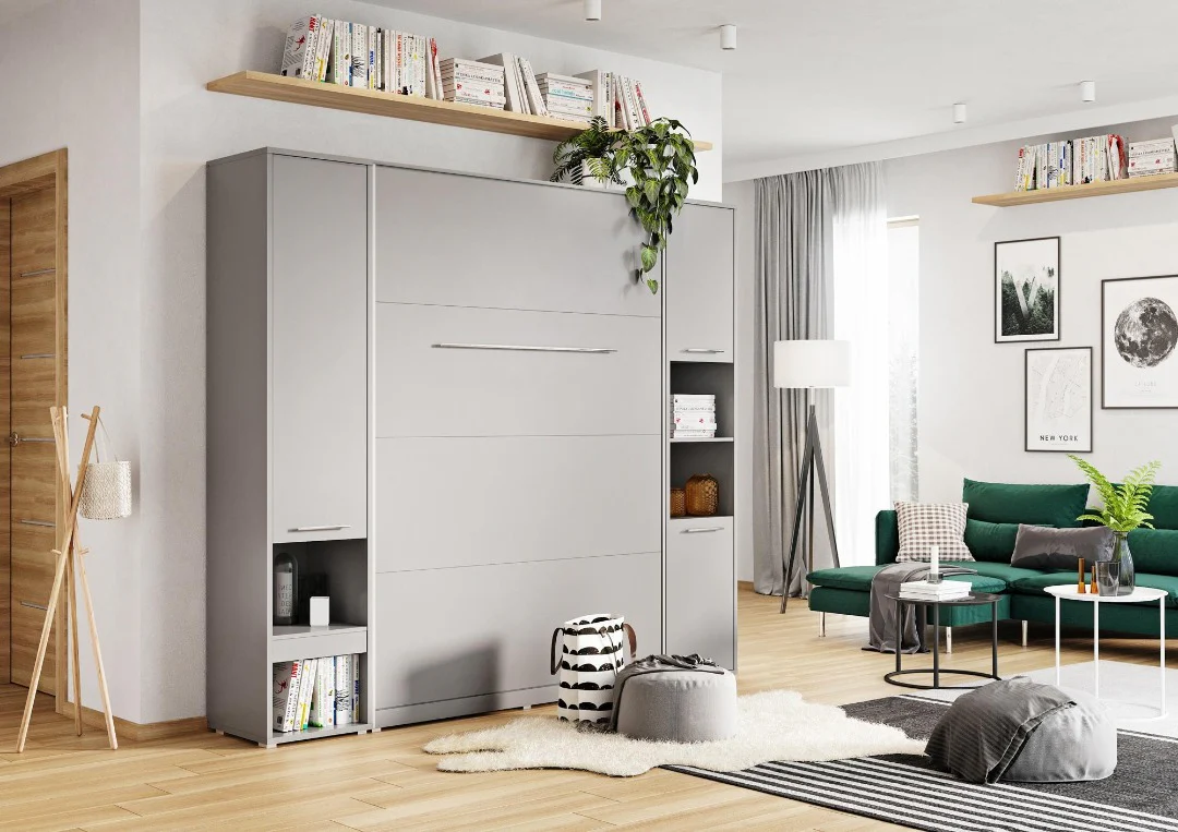 CP-03 Vertical Wall Bed Concept Pro 90cm with Storage Cabinet - Image 15