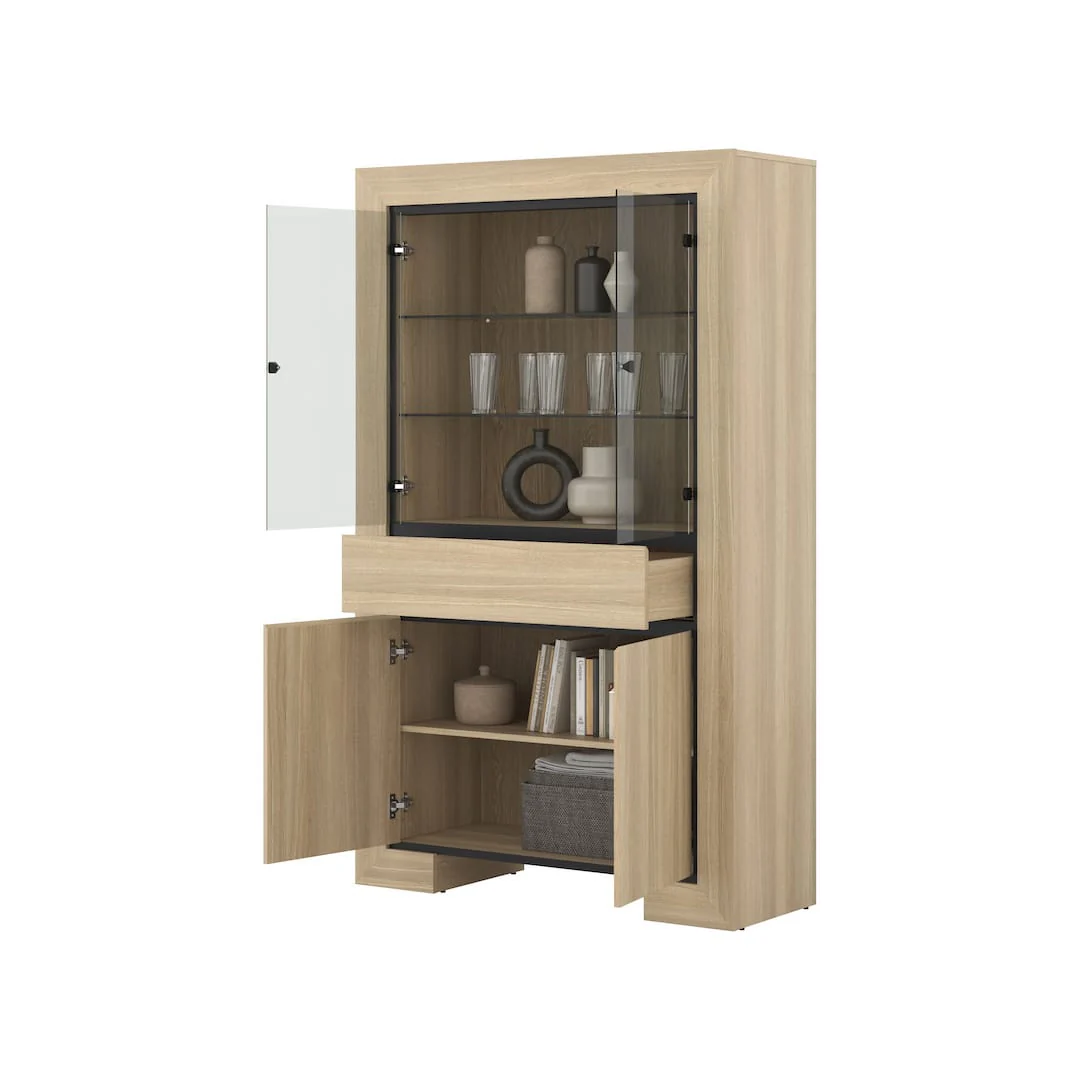 Cuba 13 Tall Display Cabinet 113cm - Image 4