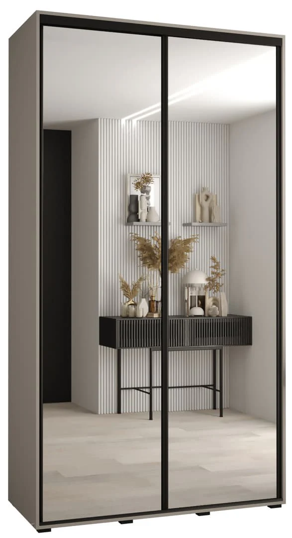 Dakota II Sliding Door Wardrobe 130cm - Image 2