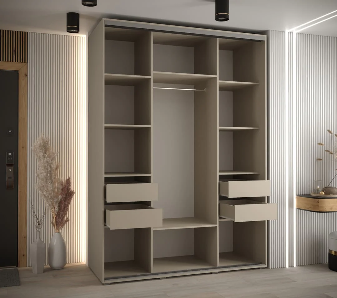 Dakota II Sliding Door Wardrobe 170cm - Image 5