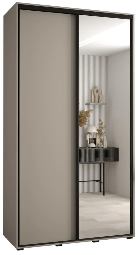 Dakota III Sliding Door Wardrobe 130cm - Image 2