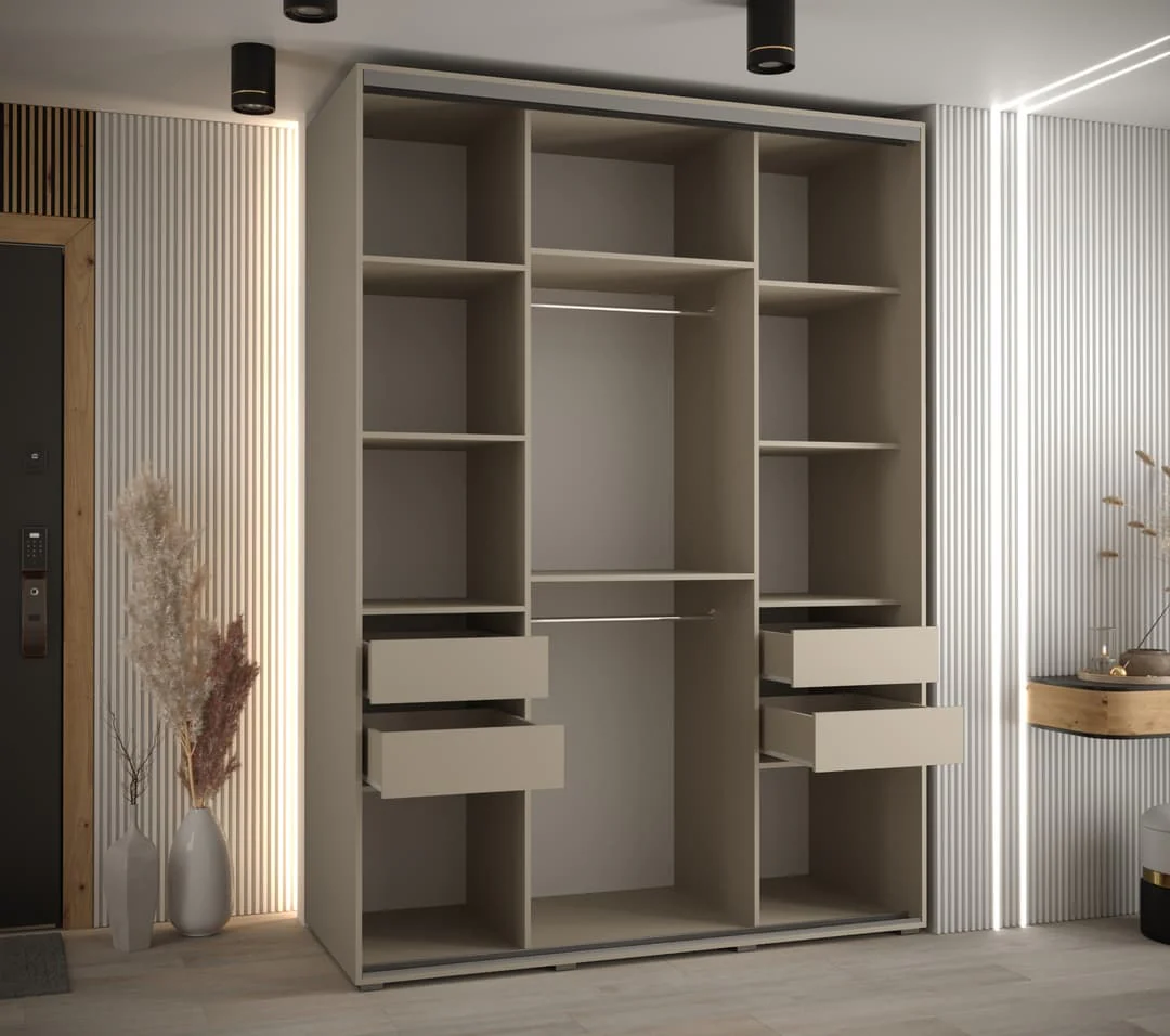 Dakota III Sliding Door Wardrobe 180cm - Image 6