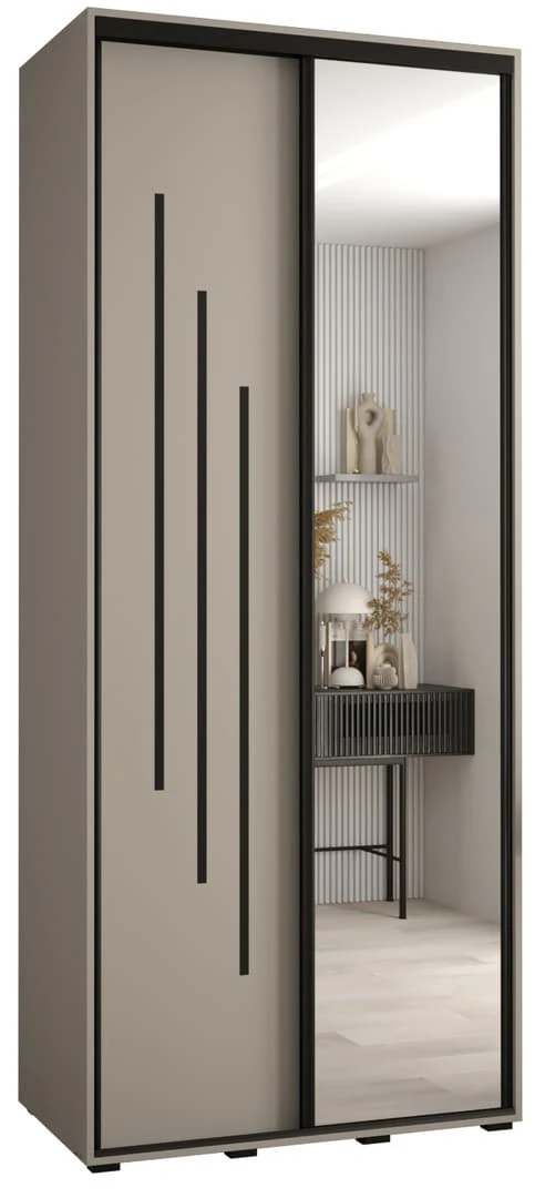 Dakota IX Sliding Door Wardrobe 120cm - Image 2
