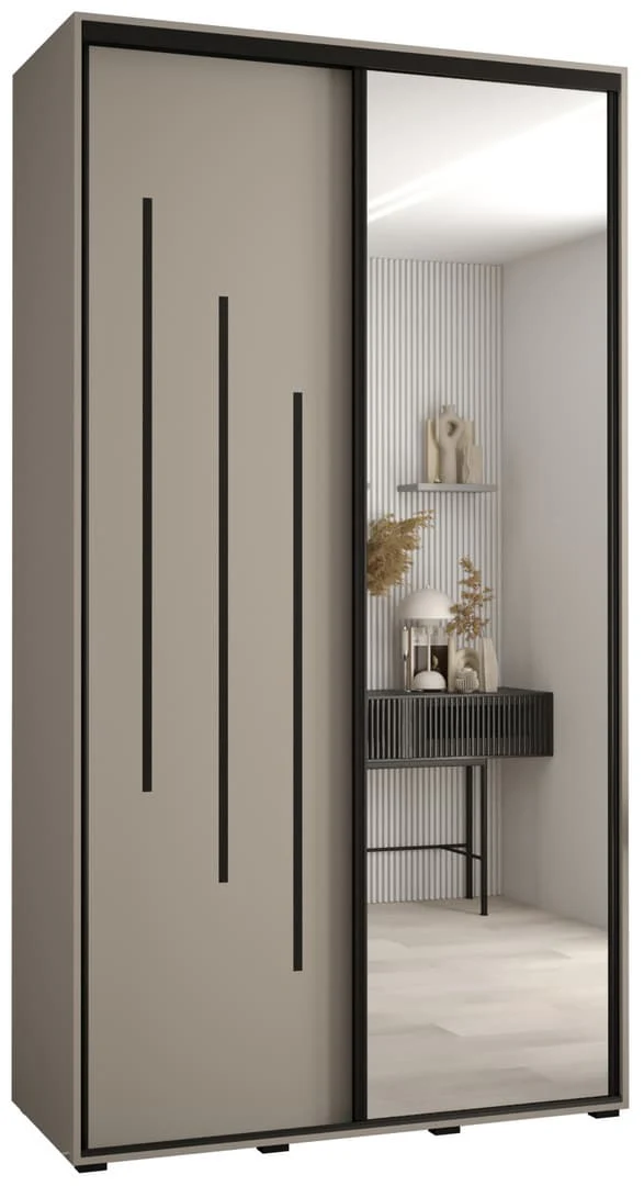 Dakota IX Sliding Door Wardrobe 130cm - Image 2
