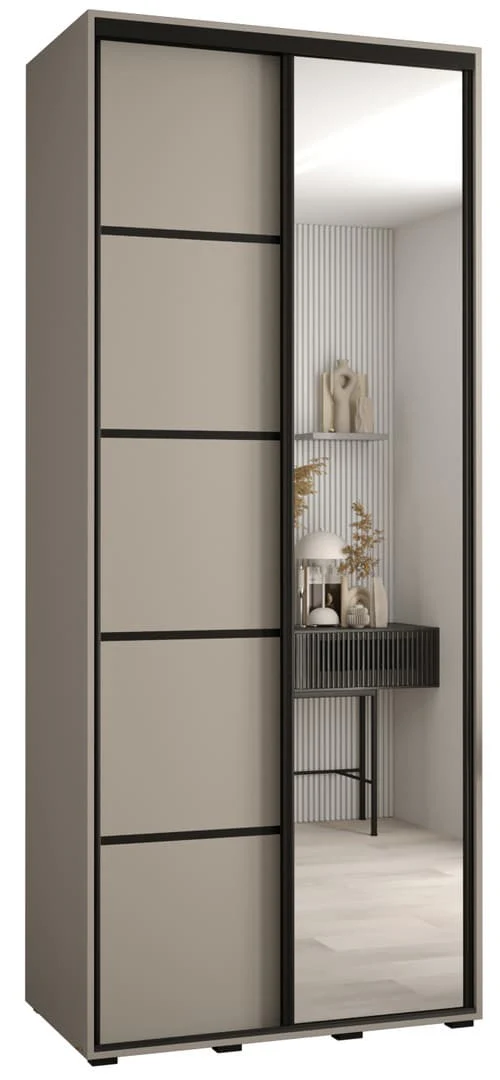 Dakota V Sliding Door Wardrobe 100cm - Image 2