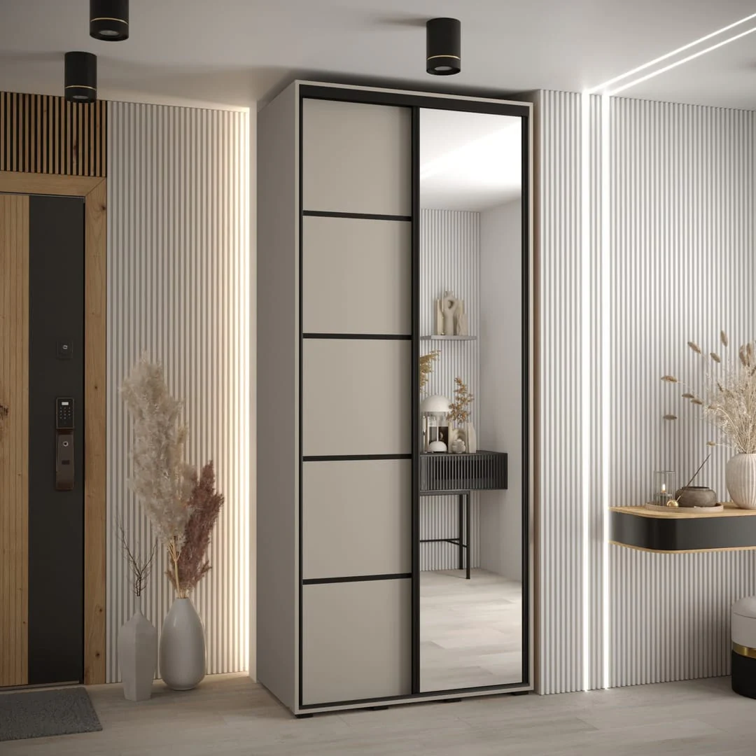 Dakota V Sliding Door Wardrobe 120cm