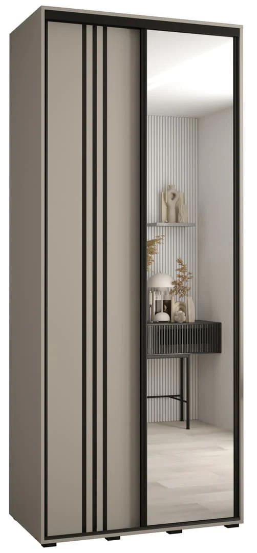 Dakota VII Sliding Door Wardrobe 120cm - Image 2