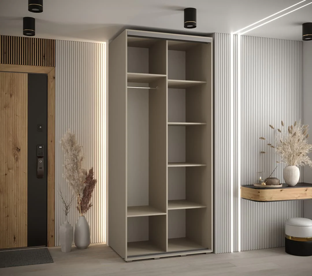 Dakota VII Sliding Door Wardrobe 120cm - Image 3