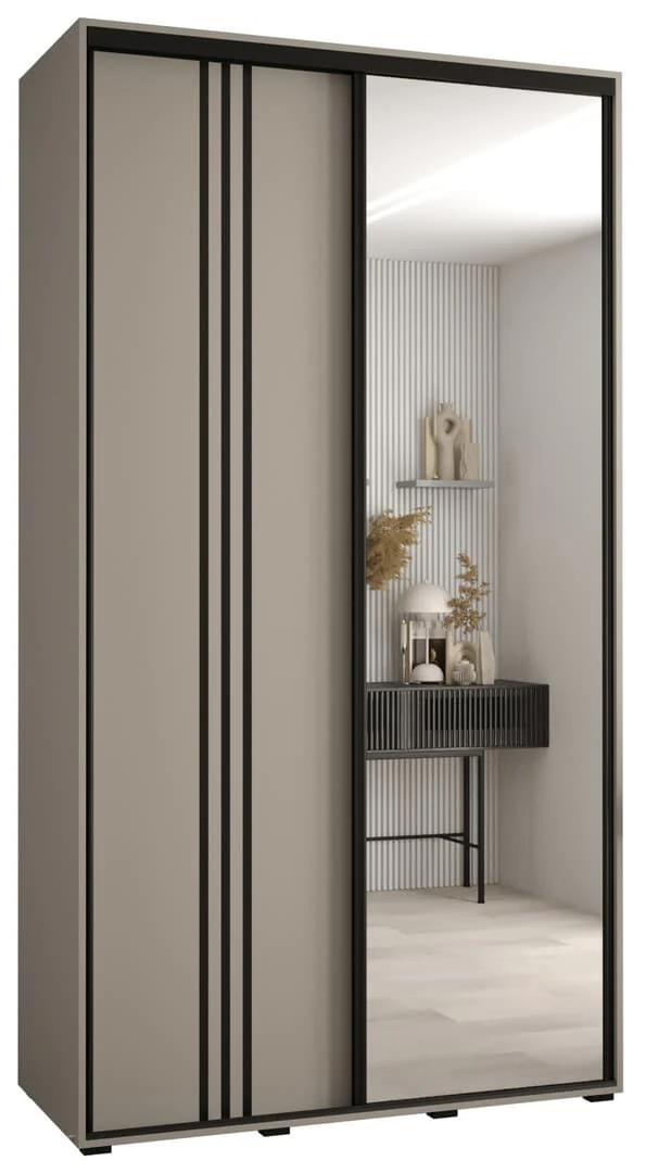 Dakota VII Sliding Door Wardrobe 130cm - Image 2