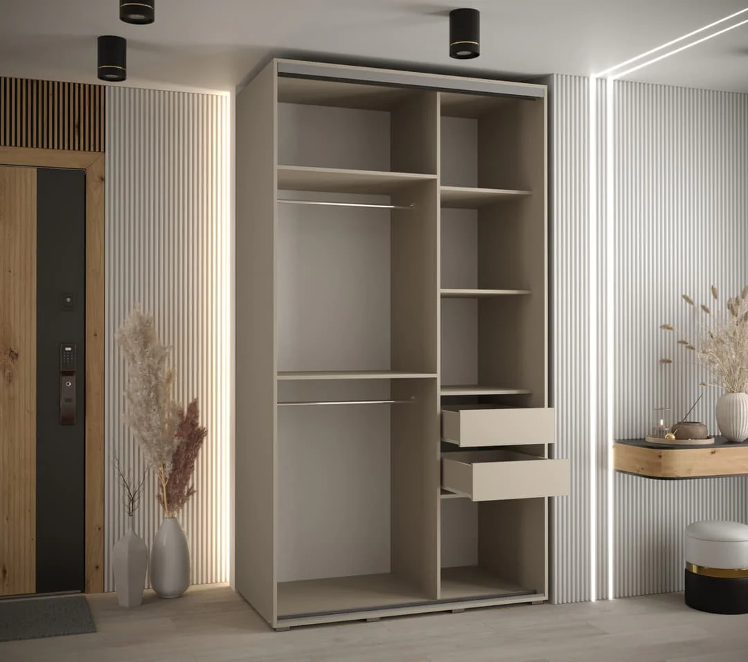Dakota VIII Sliding Door Wardrobe 130cm - Image 6