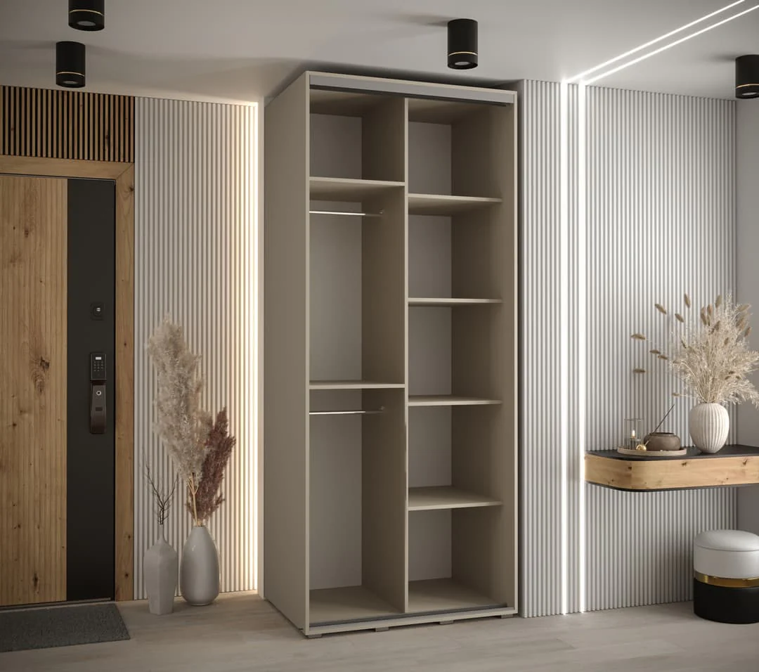 Dakota X Sliding Door Wardrobe 100cm - Image 4