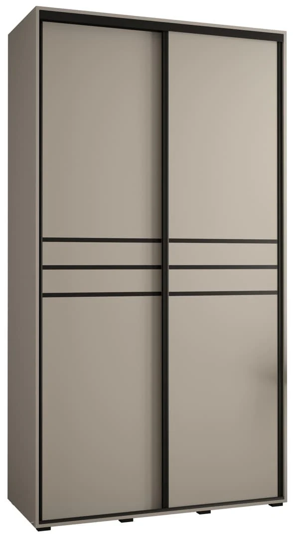 Dakota X Sliding Door Wardrobe 130cm - Image 2