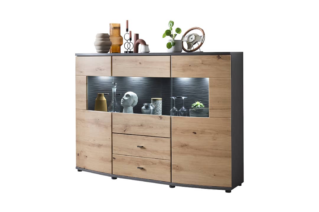 Dera 81 Sideboard Display Cabinet 160cm - Image 11