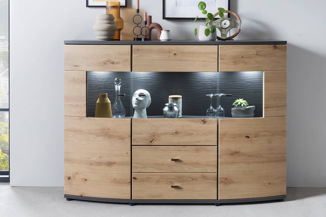 Dera 81 Sideboard Display Cabinet 160cm - Image 3