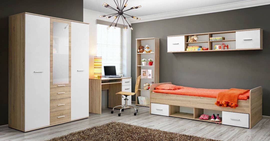 Dino DI-01 Hinged Wardrobe 135cm - Image 4