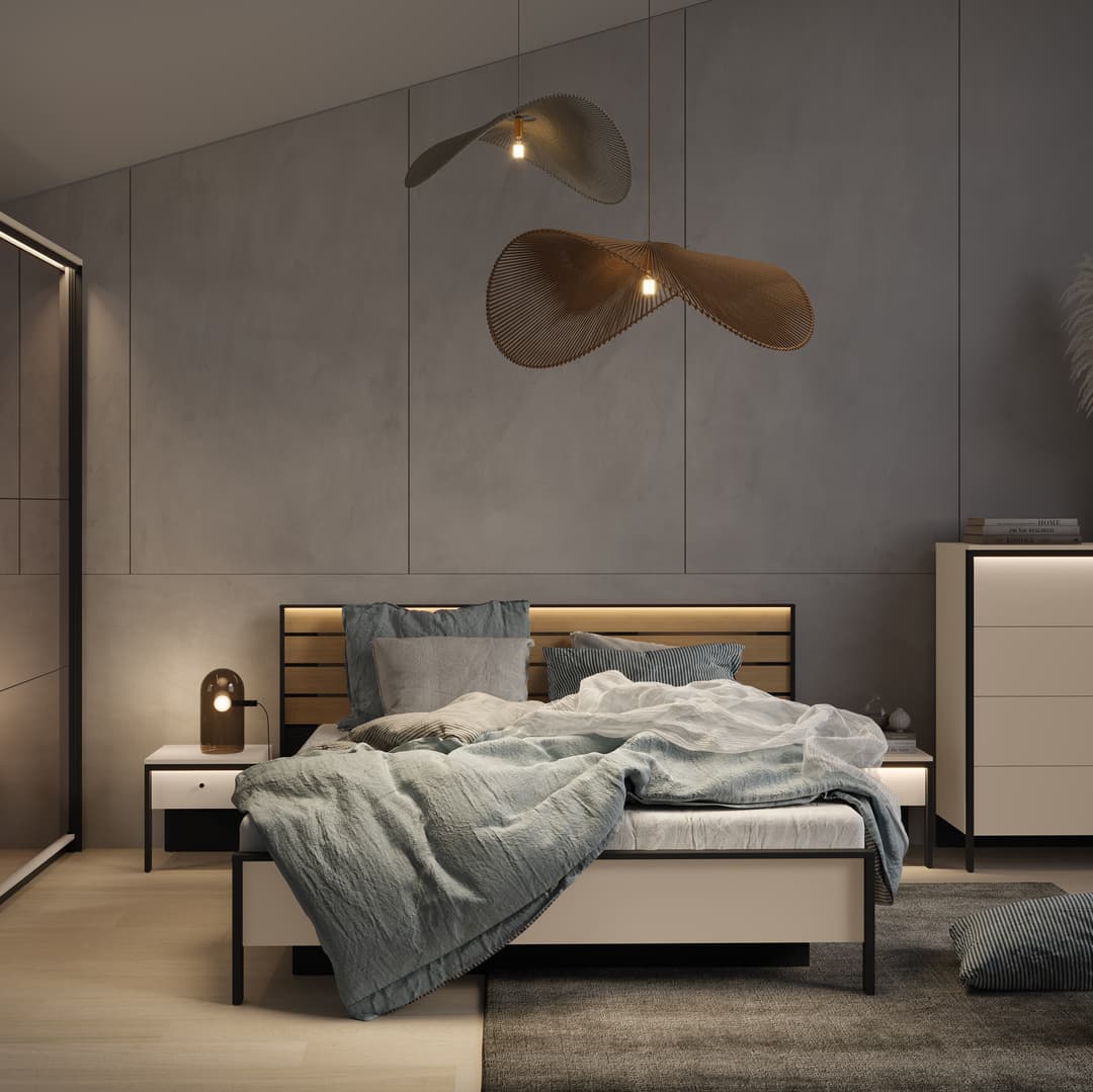Enna EN-01 Sliding Door Wardrobe 220cm - Image 7