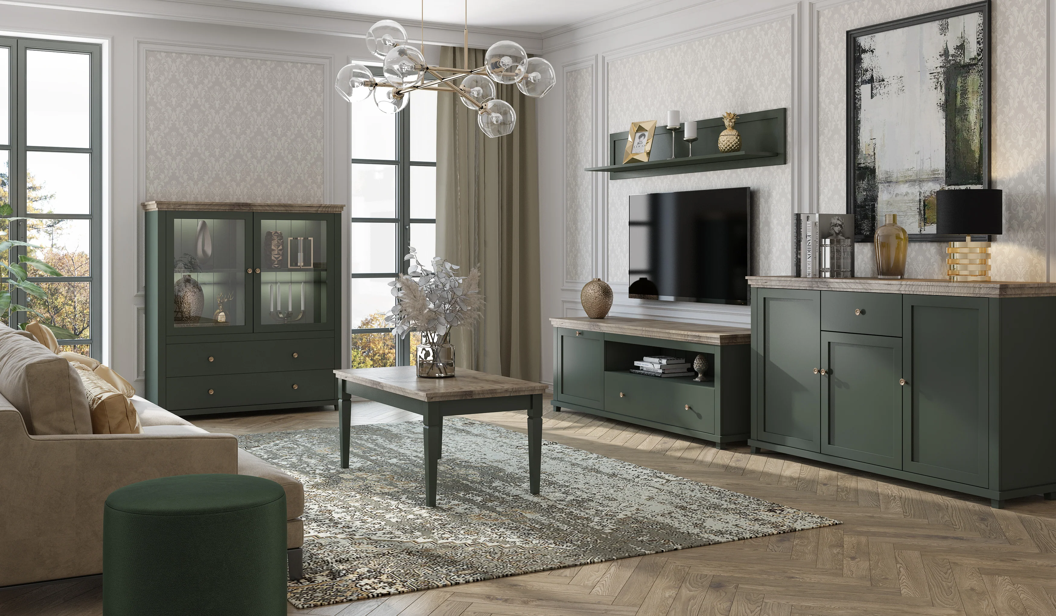 Evora 46 Display Cabinet 126cm - Image 4
