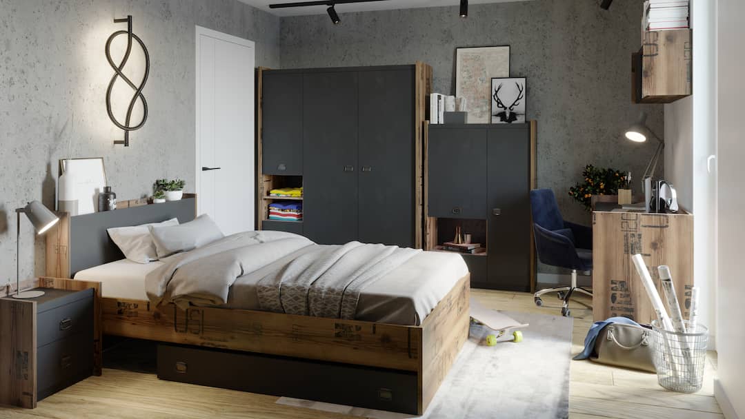 Fargo 01 Hinged Wardrobe 150cm - Image 7