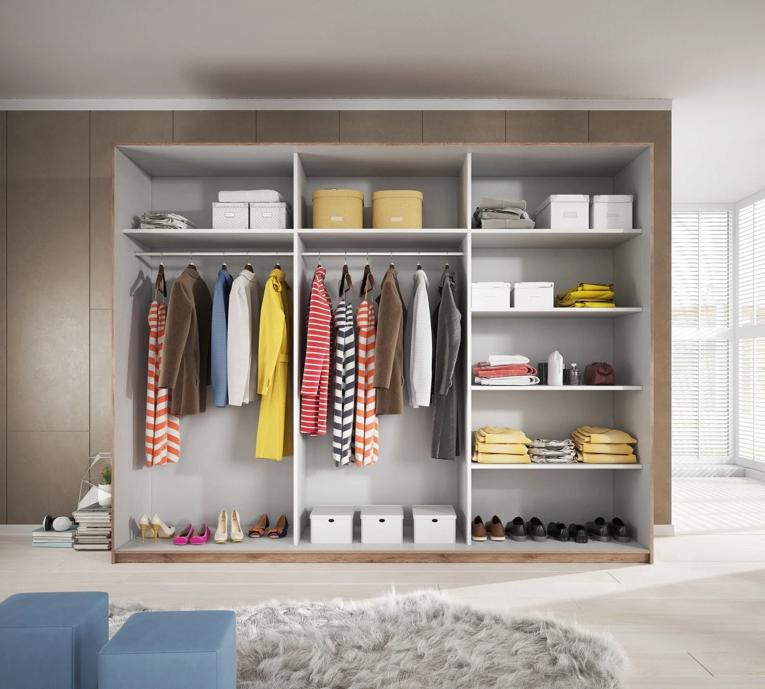 Galaxy Sliding Door Wardrobe [Mirror] - Image 4