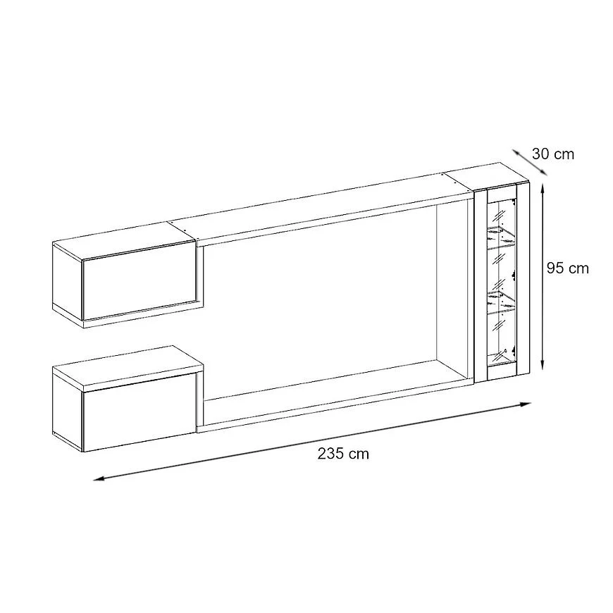 Galaxy Entertainment Unit For TVs Up To 60" - Image 3