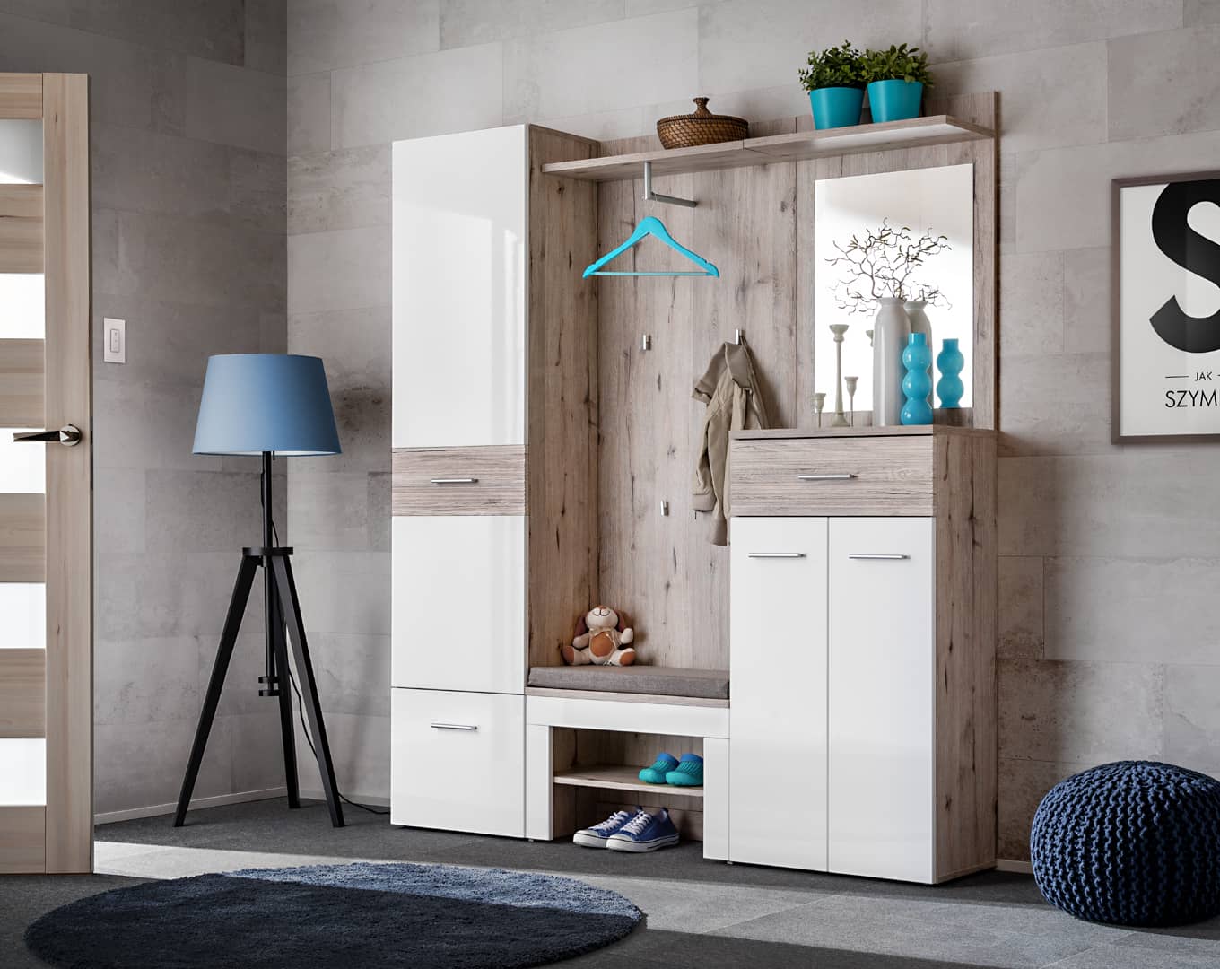 Gustavo Tall Hallway Cabinet 50cm - Image 3