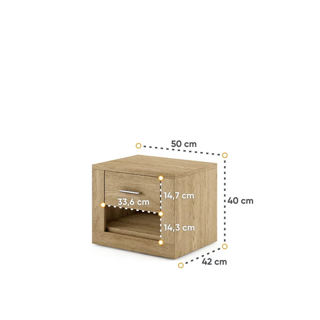 Idea ID-07 Bedside Cabinet 50cm - Image 17