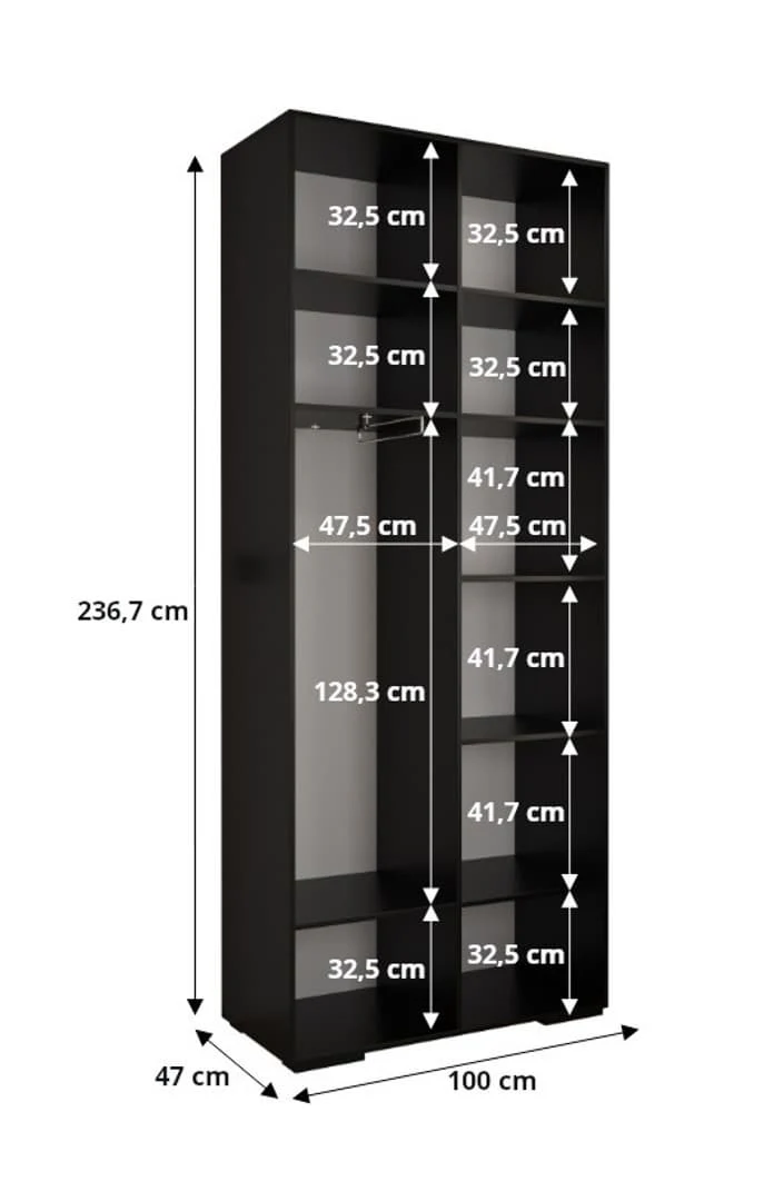 Inova III Hinged Door Wardrobe 300cm - Image 25