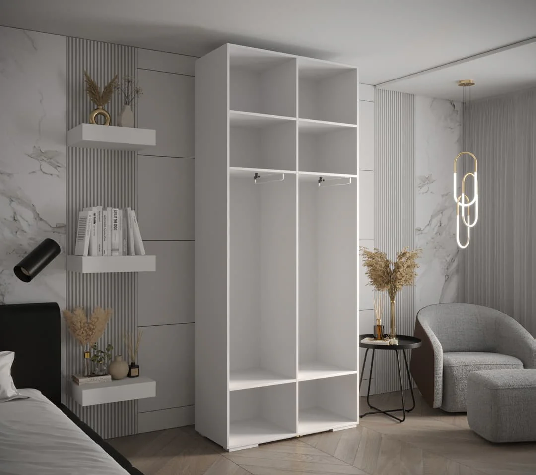 Inova IV Hinged Door Wardrobe 100cm - Image 3