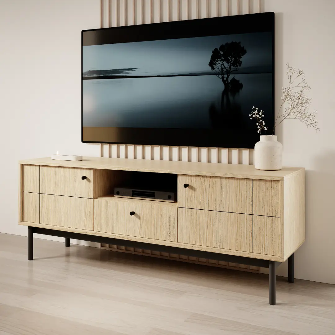Japandi TV Cabinet 153cm - Image 5
