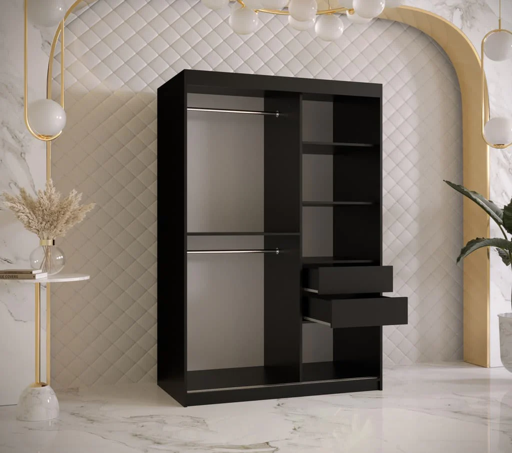 Kair II Sliding Door Wardrobe 120cm - Image 4