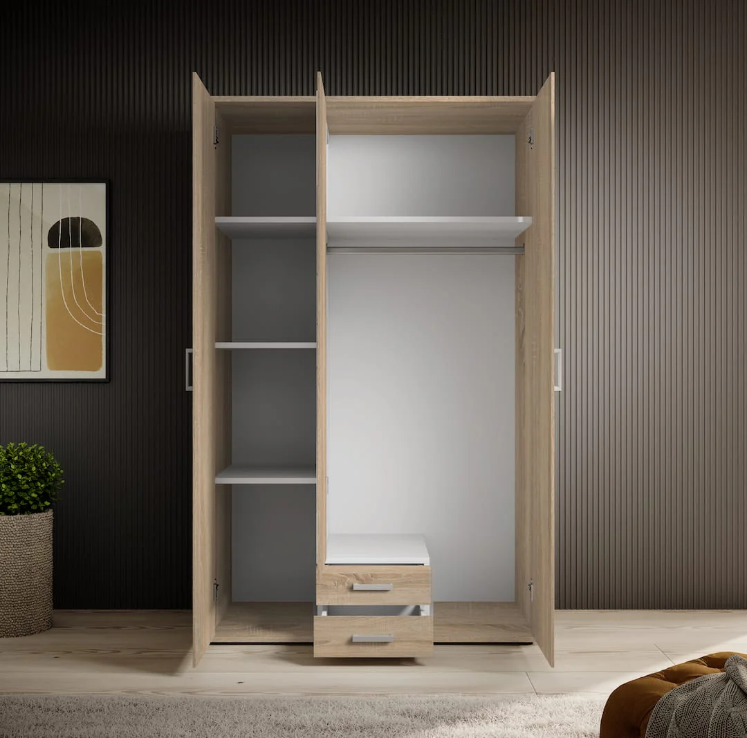 Karl Hinged Door Wardrobe 120cm - Image 12