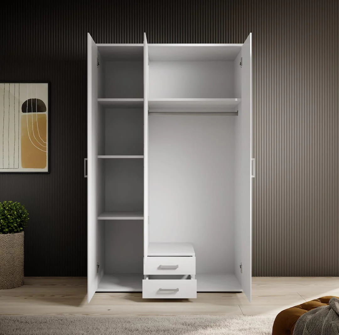Karl Hinged Door Wardrobe 120cm - Image 4