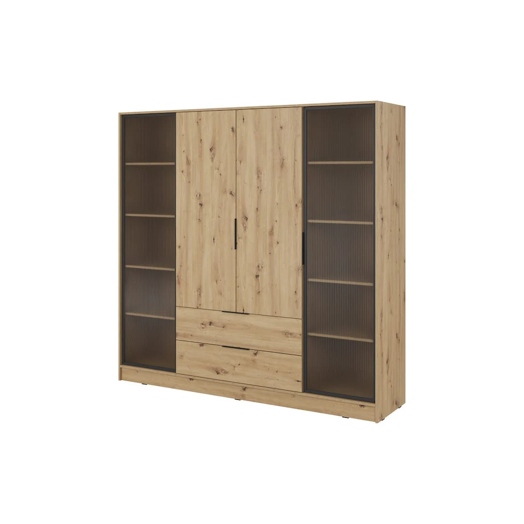 Kelly Hinged Door Wardrobe 206cm [Glass] - Image 2