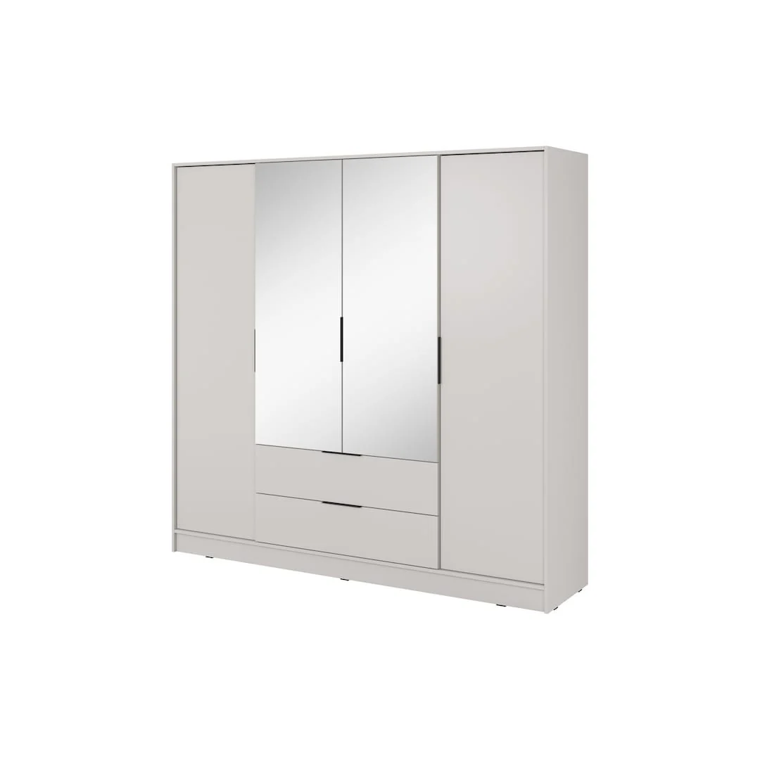 Kelly Hinged Door Wardrobe 206cm [Mirror] - Image 11