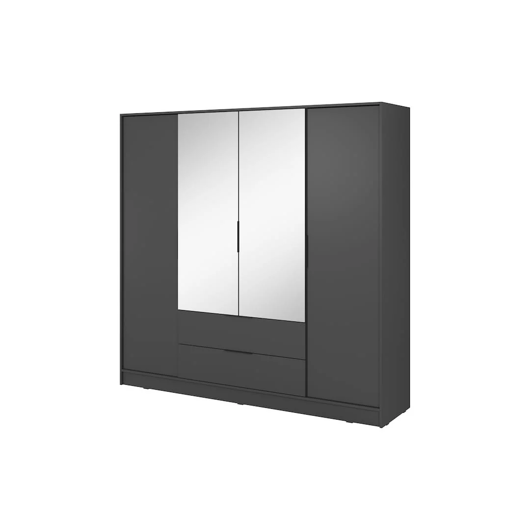 Kelly Hinged Door Wardrobe 206cm [Mirror] - Image 8