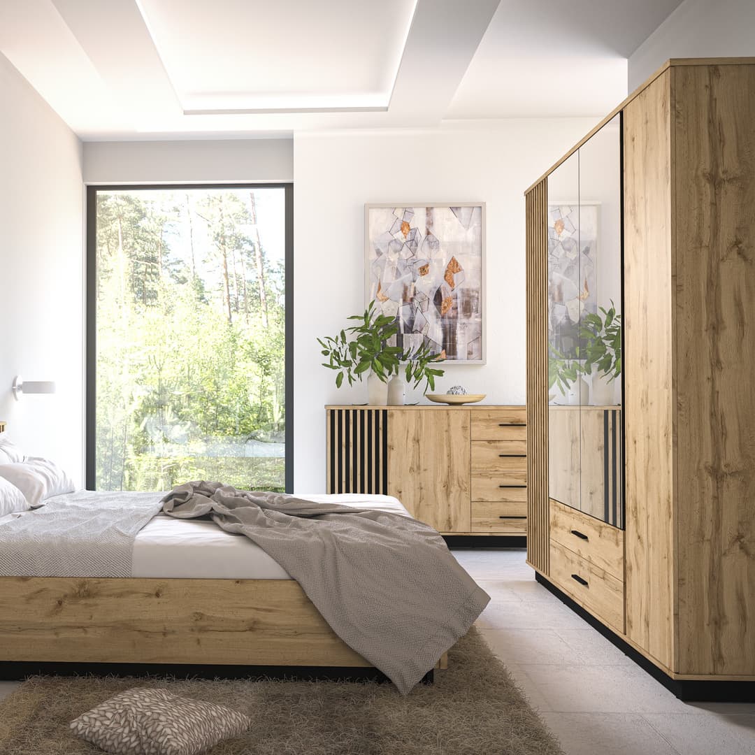 Lamelo LA18 Hinged Wardrobe 197cm - Image 3
