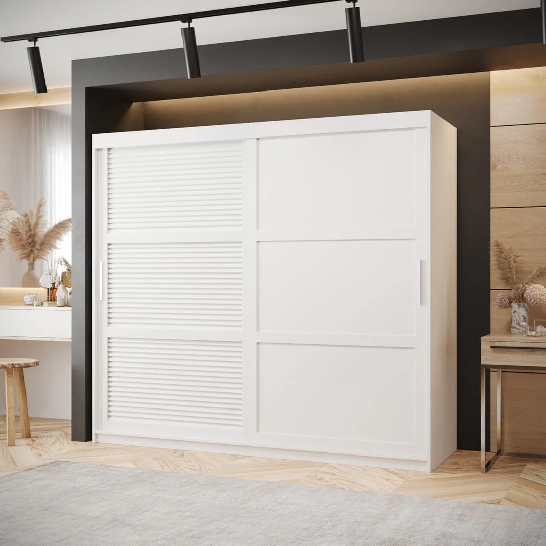 Larvik III Sliding Door Wardrobe 200cm - Image 6