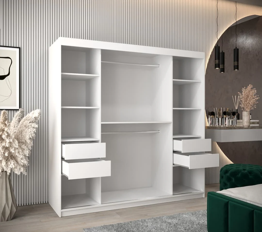 Larvik III Sliding Door Wardrobe 200cm - Image 9