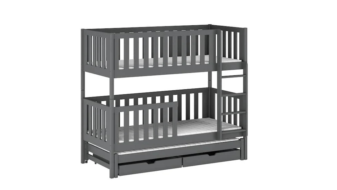 Lea Bunk Bed with Trundle and Storage - Image 11
