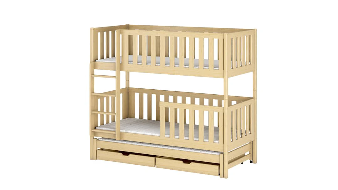 Lea Bunk Bed with Trundle and Storage - Image 14