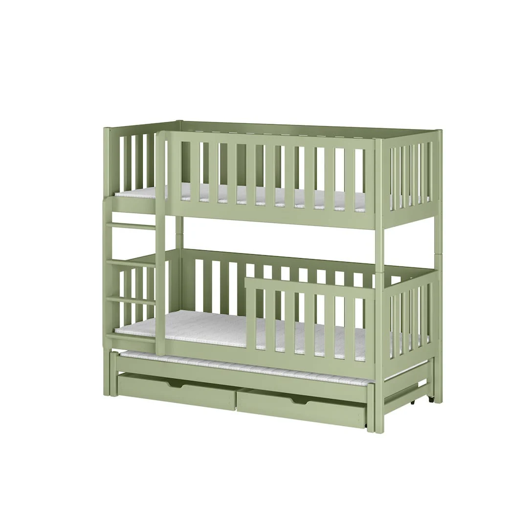 Lea Bunk Bed with Trundle and Storage - Image 18