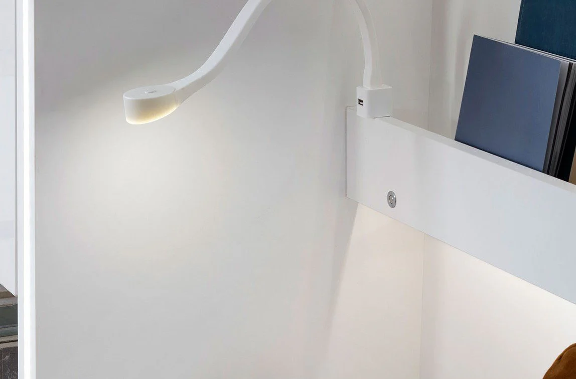 Flexible LED Lamp With USB Port For Bed Concept - Image 2