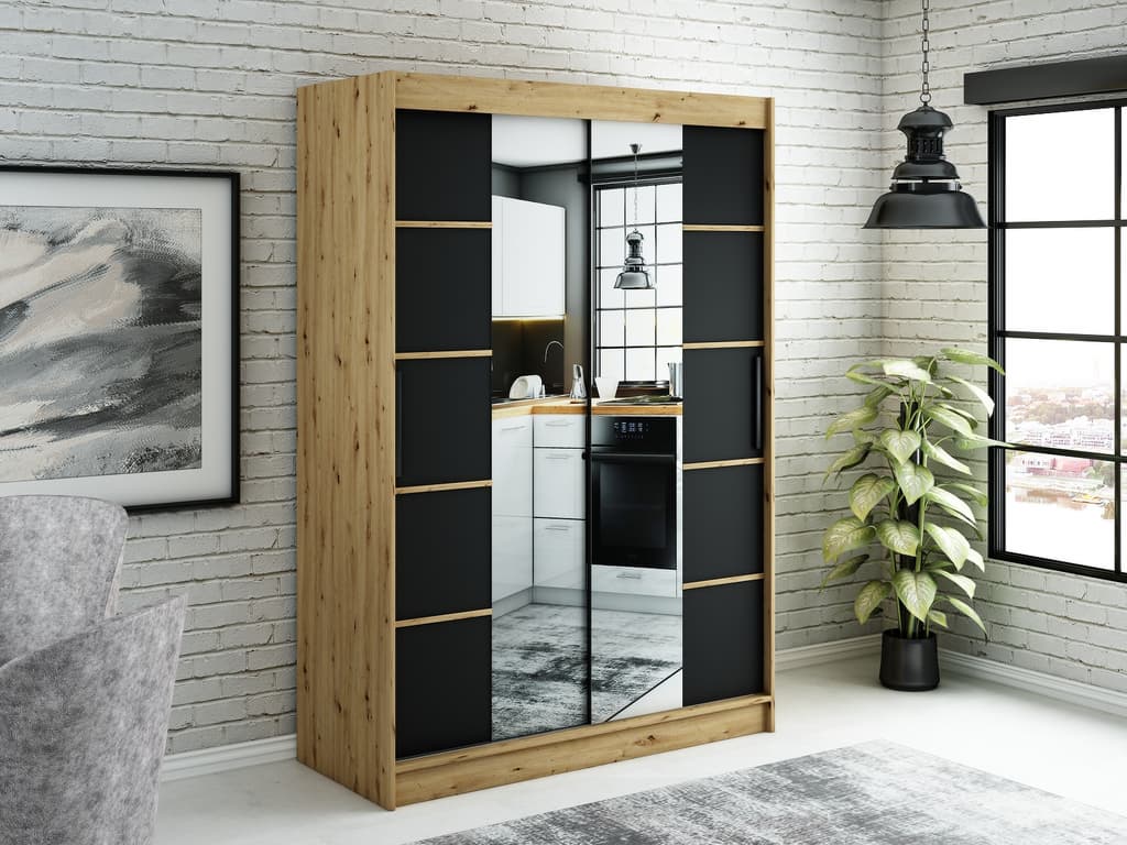 Leto V4 Sliding Door Wardrobe 150cm - Image 4
