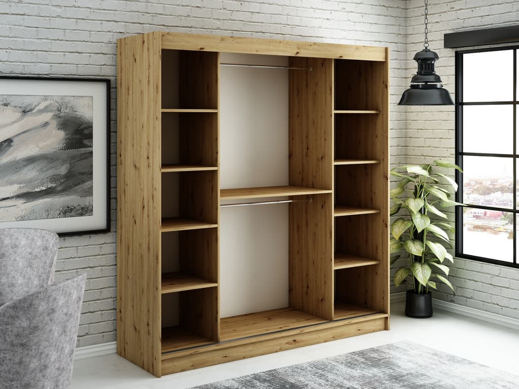 Leto Y2 Sliding Door Wardrobe 200cm - Image 3